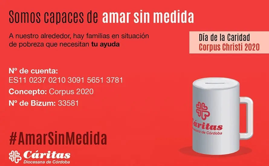 Cartel de promoci&oacute;n de la campa&ntilde;a de C&aacute;ritas