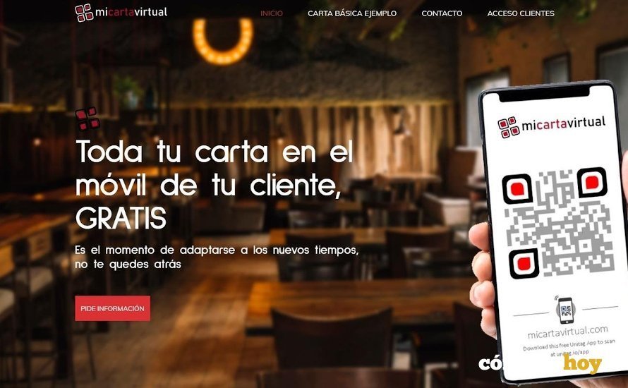 Imagen del proyecto de cartas virtuales de restaurantes