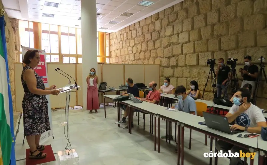 Blanca Torrent en la rueda de prensa de impulso al tejido cultural