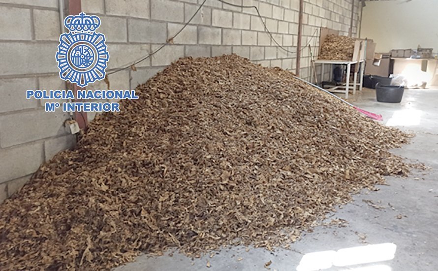 Picadira de tabaco incautada en la Operación 'Nicotina'