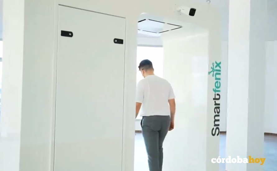 Cabina de control de acceso diseñada por una empresa cordobesa, Smartfénix