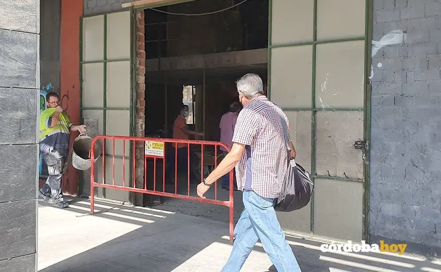 Obras del futuro sal&oacute;n de actos de Caja Rural del Sur en C&oacute;rdoba