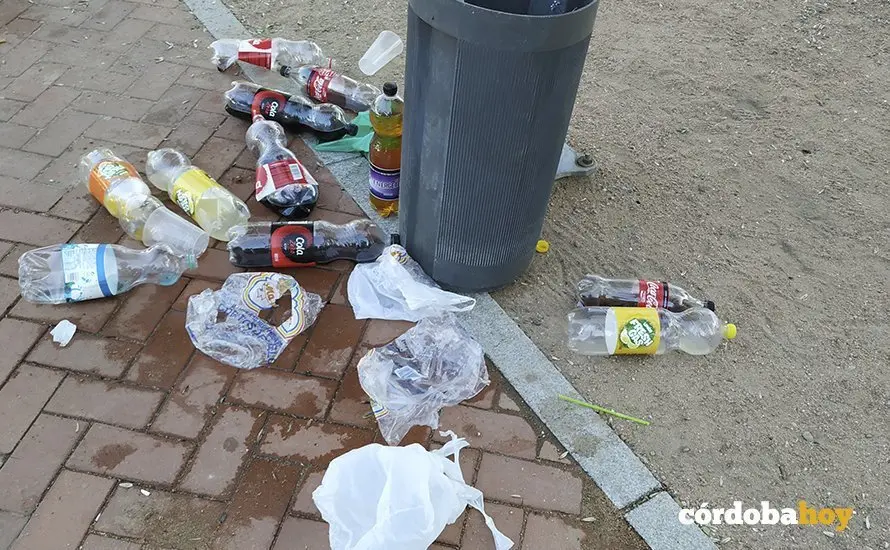 Efectos de un botell&oacute;n en una imagen de archivo