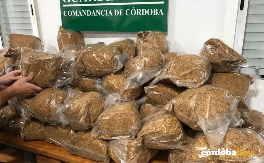 Picadura de tabaco requisada en Lucena