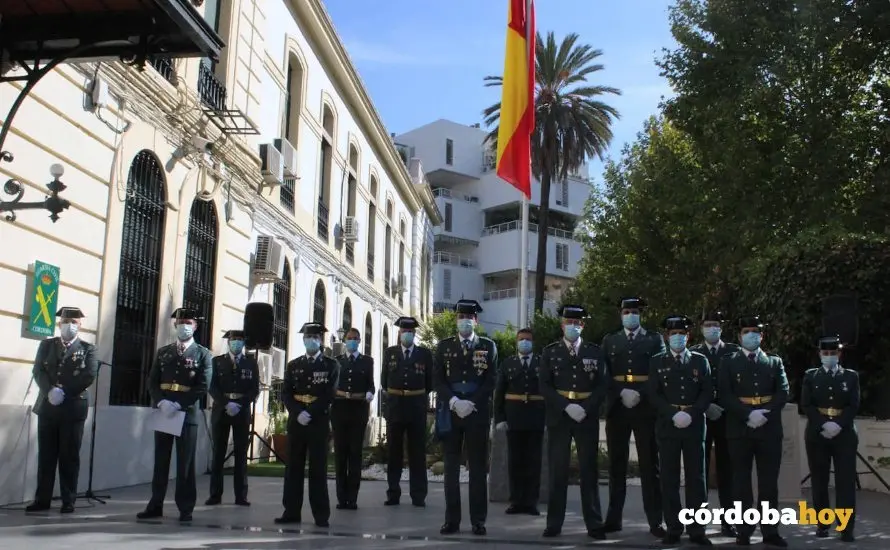 La Guardia Civil de C&oacute;rdoba ha celebrado el d&iacute;a de su patrona con un acto simb&oacute;lico