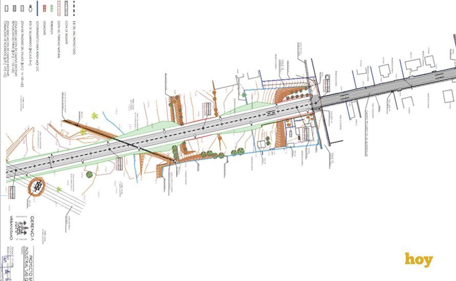 Plano de conexión elaborado por la Gerencia de Urbanismo