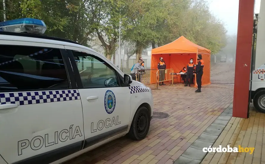 Puesto de b&uacute;squeda de la mujer desaparecida en Montilla