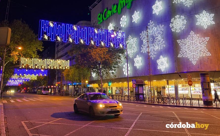 Iluminación navideña en el centro de Córdoba