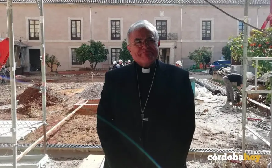 Demetrio Fern&aacute;ndez, en una imagen de archivo, en las obras del Palacio Episcopal
