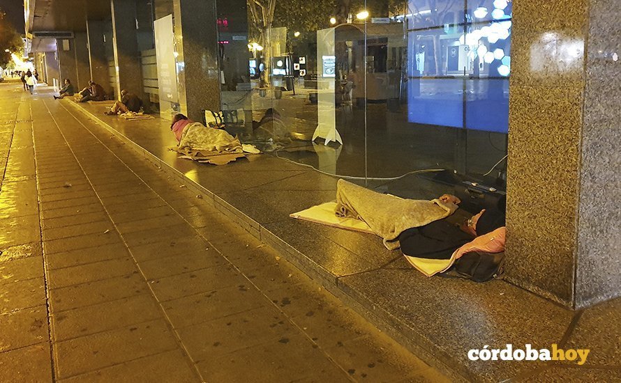 Personas sin hogar en Gran Capitán de Córdoba