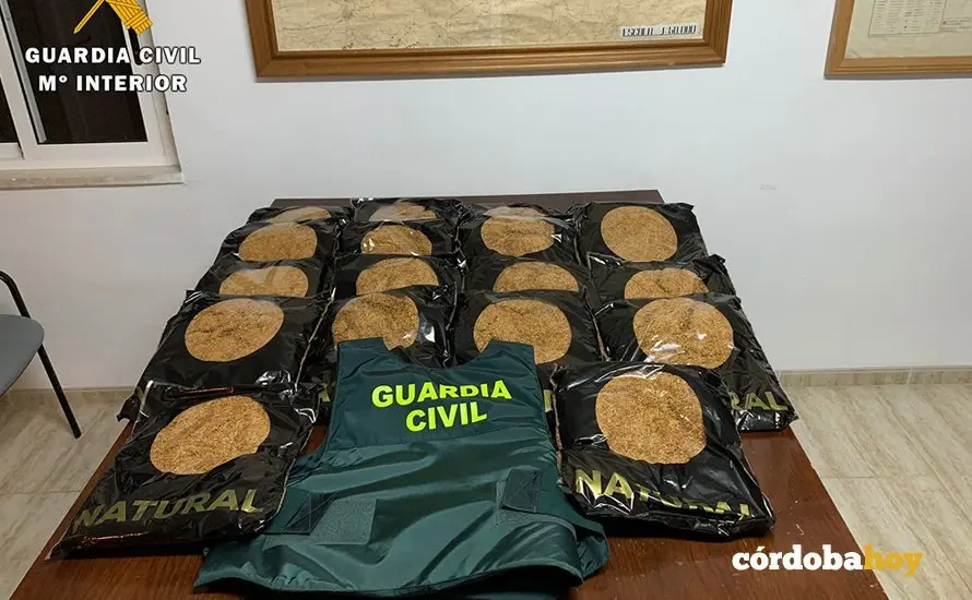 Picadura de tabaco ilegal en Aldea Quintana de La Carlota