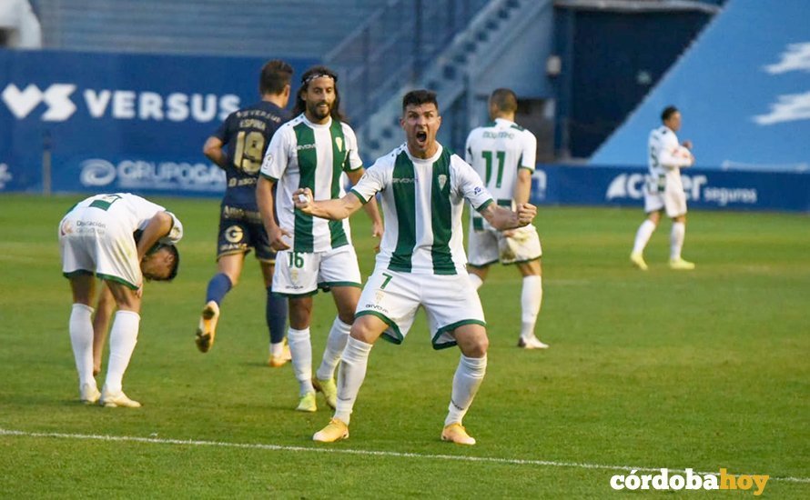 Willy celebra su gol ante el UCAM Murcia FOTO: CÓRDOBA CF
