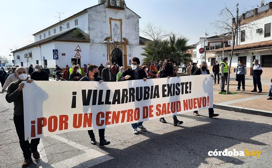 Manifestación por el centro de salud de Villarrubia