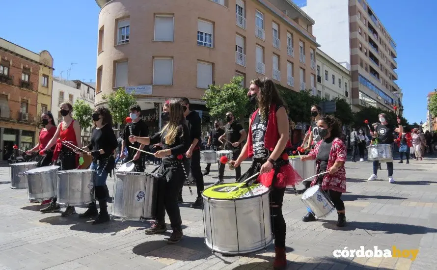 Manifestaci&oacute;n en apoyo de la cultura durante la pandemia en marzo de 2021