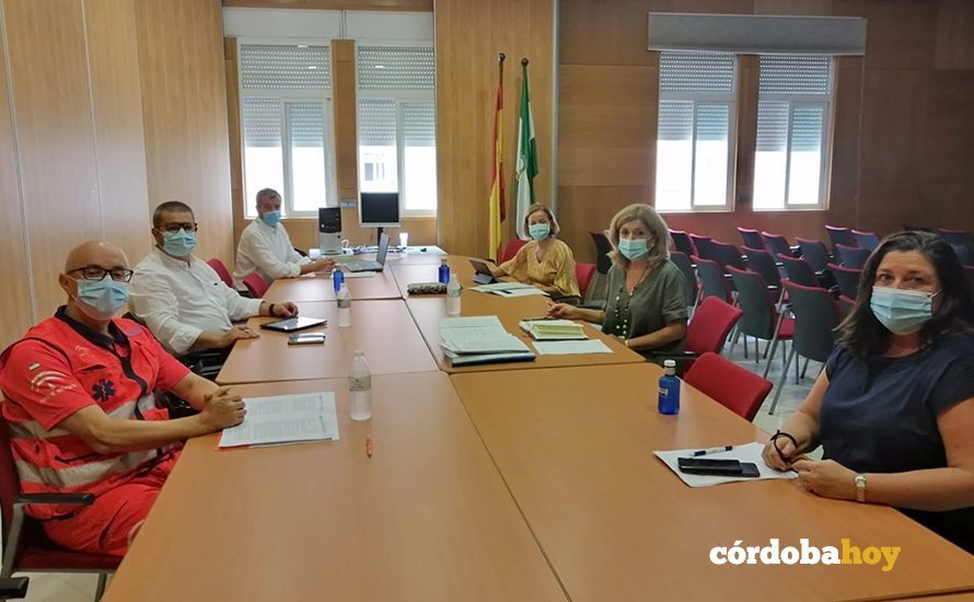 Reunión del Comité Territorial de Alerta de Salud Pública de Alto Impacto de la Junta de Andalucía en Córdoba, en una imagen de archivo