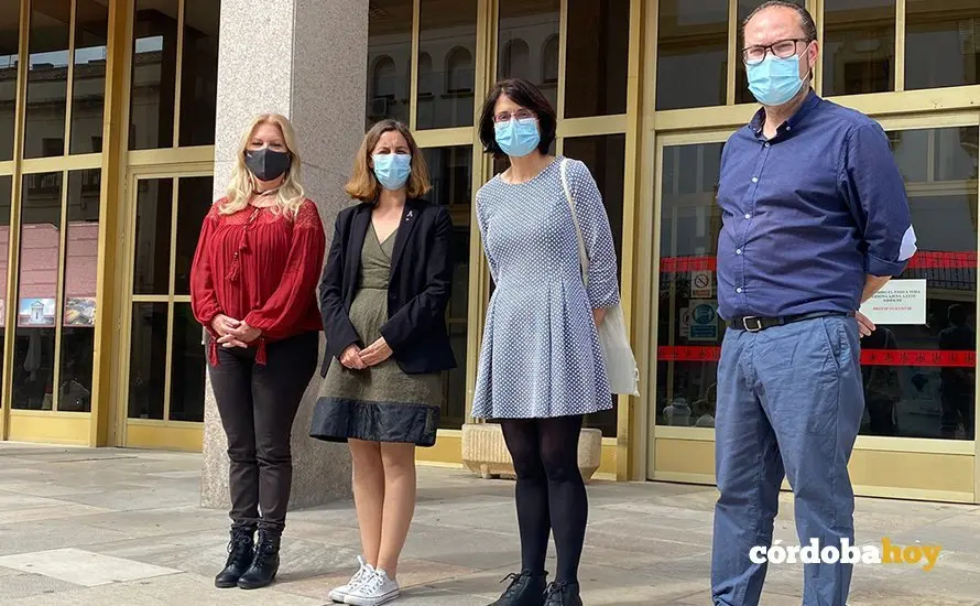 Cristina Pedrajas, Ch&eacute; Li&ntilde;&aacute;n, Amparo Pernichi y Juan Alc&aacute;ntara