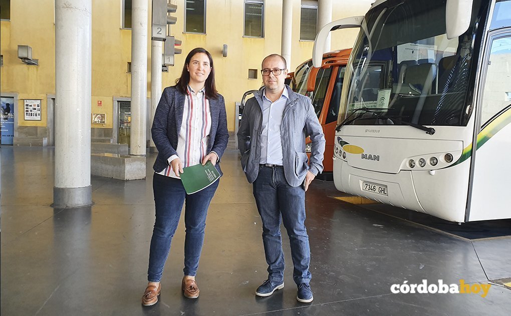 Cristina Casanueva en la estación de autobuses en una imagen de archivo