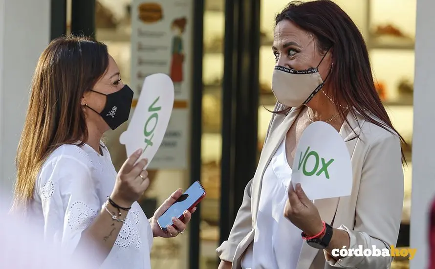 Mitin de Santiago Abascal en C&oacute;rdoba en mayo de 2021