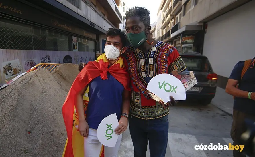 Mitin de Santiago Abascal en C&oacute;rdoba en mayo de 2021