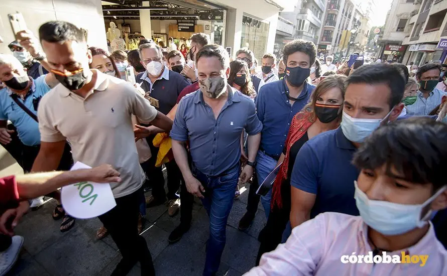 Mitin de Santiago Abascal en C&oacute;rdoba en mayo de 2021