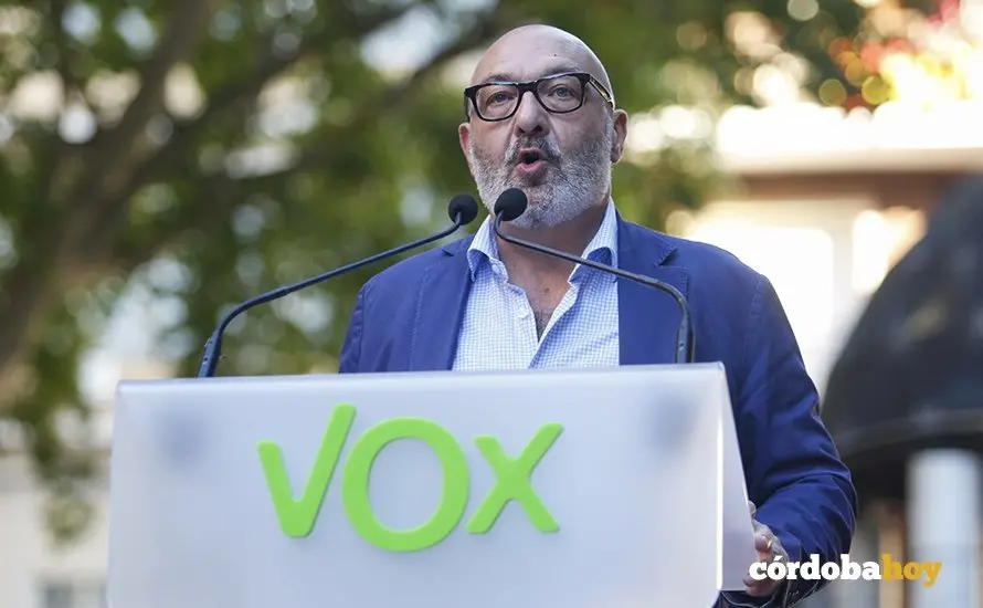 Mitin de Santiago Abascal en C&oacute;rdoba en mayo de 2021