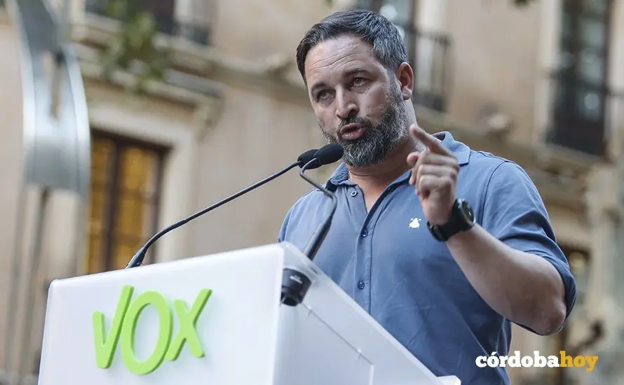 Mitin de Santiago Abascal en C&oacute;rdoba en mayo de 2021
