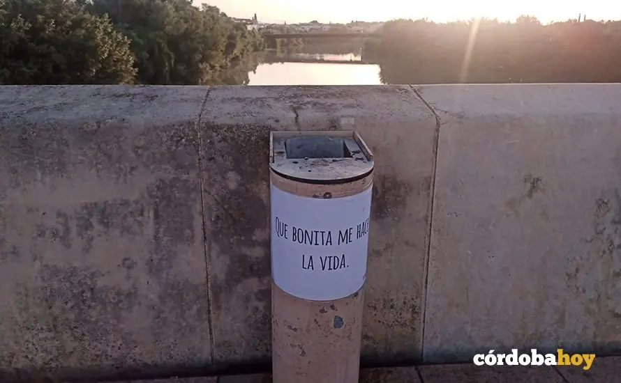 Carteles con mensaje de amor en la Juder&iacute;a y la zona patrimonial de C&oacute;rdoba