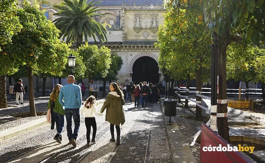 Turistas en la zona patrimonial