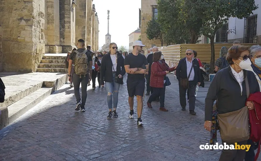 Turistas en la zona patrimonial