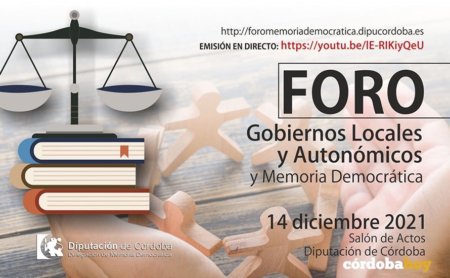 Cartel promocional del foro en la Diputación