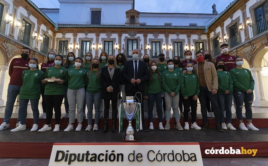 Recepción de las campeonas de Andalucía en selecciones Sub17 femenino de fútbol