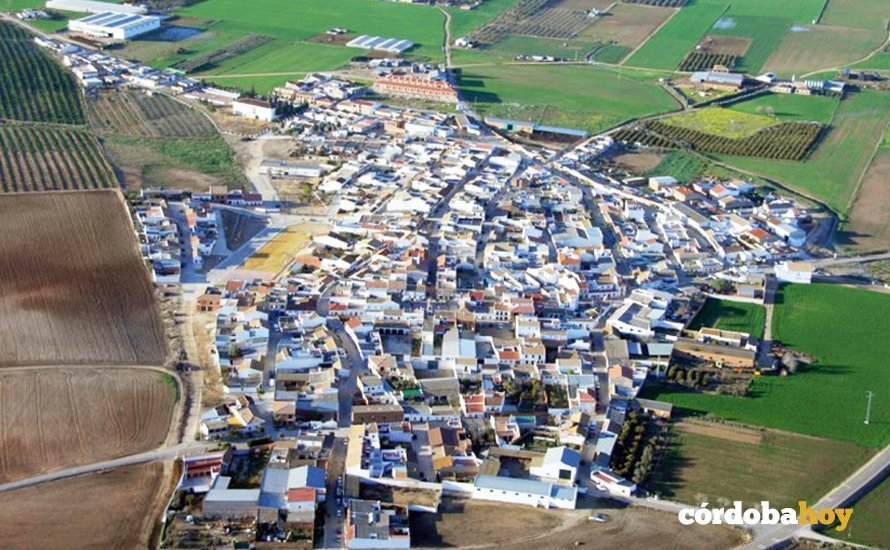 Vista aérea del municipio de Fuente carreteros