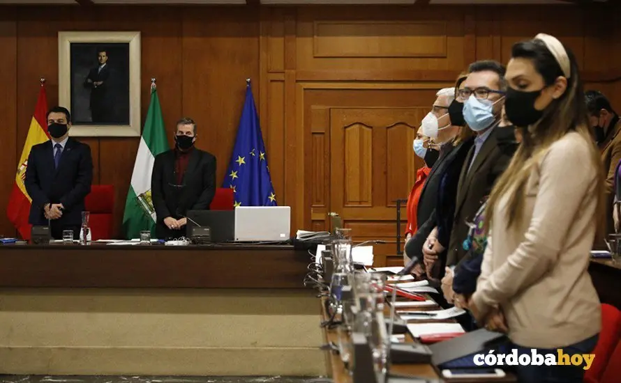 Minuto de silencio en el Pleno por las v&iacute;ctimas de la Covid FOTOS RAFA MELLADO SENIOR