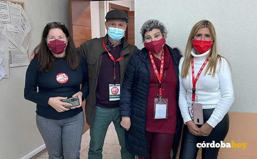 Los responsables de UGT de ayuda a domicilio
