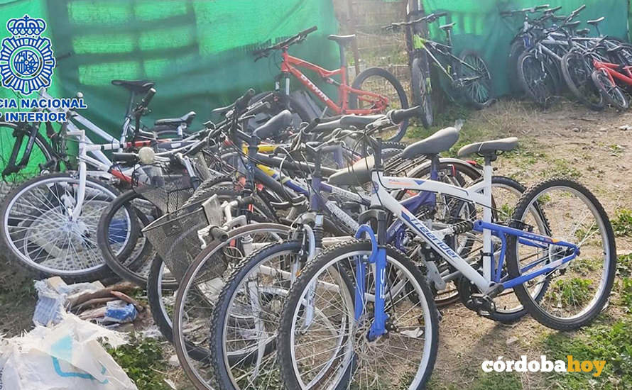Las bicicletas robadas y recuperadas por la Policía Nacional