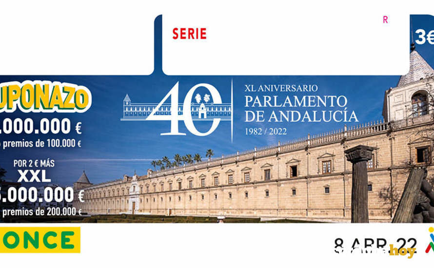 El Cuponazo dedicado al Parlamento andaluz y su 40 aniversario