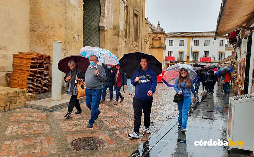 Lluvia en C&oacute;rdoba, en una imagen de archivo