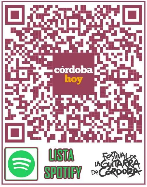 C&oacute;digo QR para la playlist del Festival de la Guitarra 2022