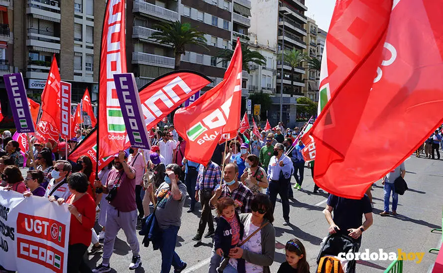 Manifestaci&oacute;n del 1 de Mayo de 2022 en C&oacute;rdoba