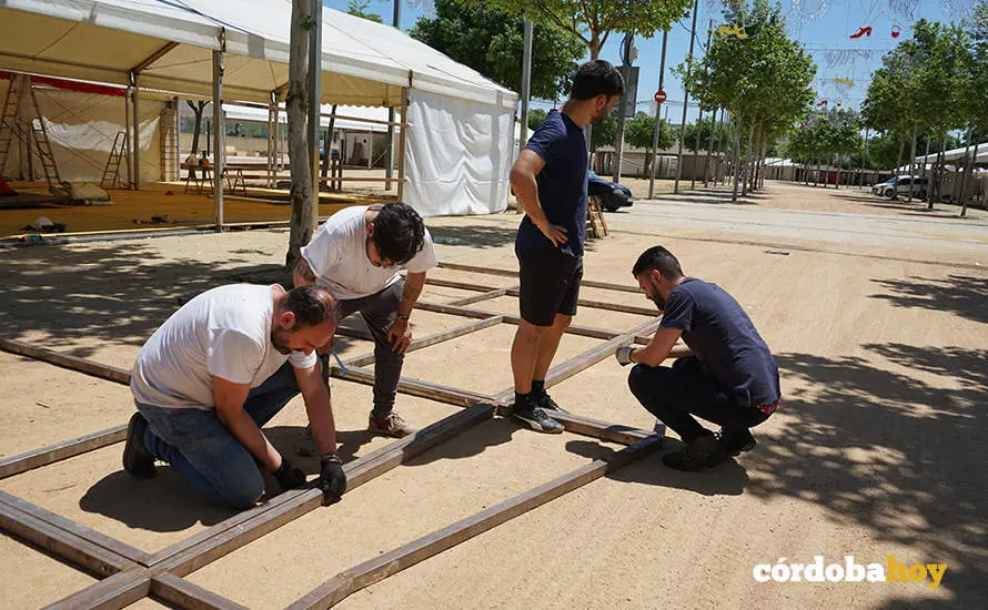  Montaje de la Feria de C&oacute;rdoba 2022