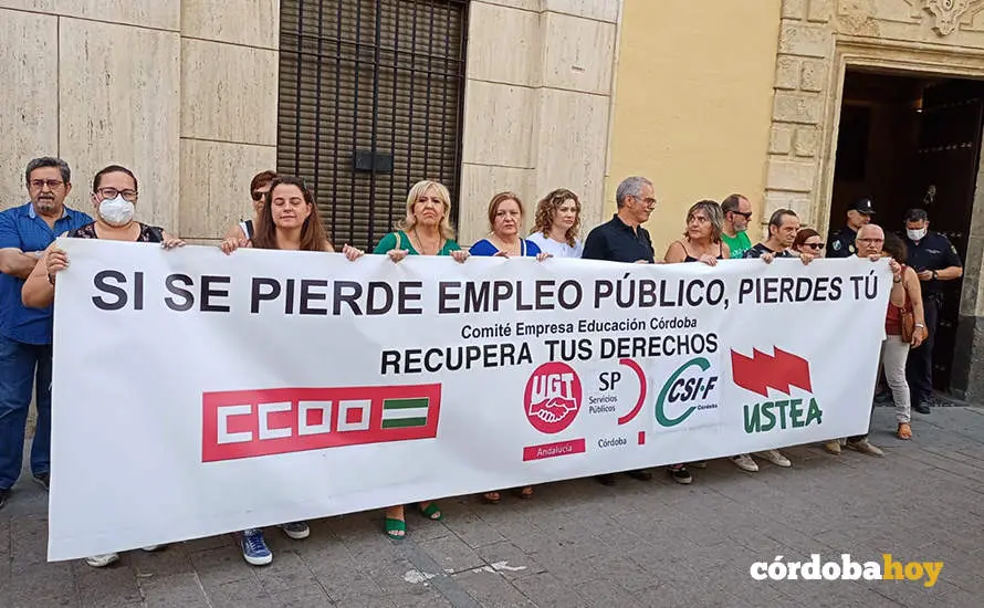Concentraci&oacute;n del comit&eacute; de empresa de Educaci&oacute;n