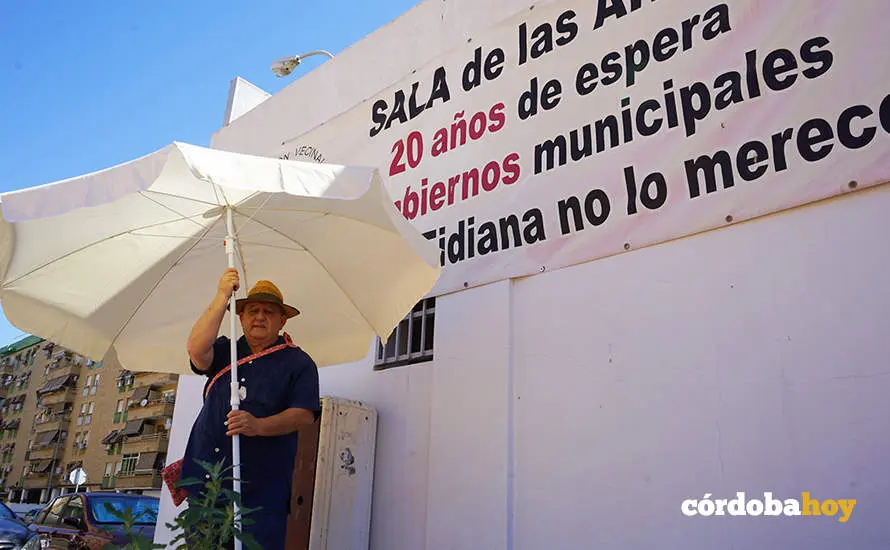 Protesta en la Plaza de las Artes