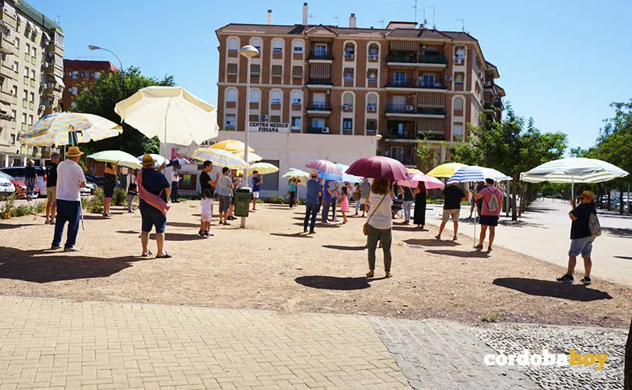 Protesta en la Plaza de las Artes