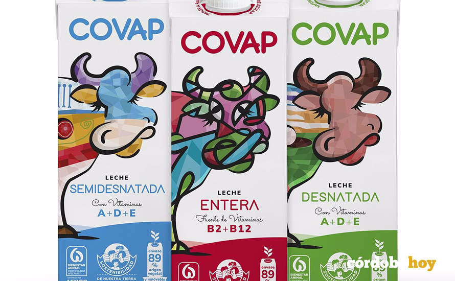 Cartones de leche de Covap