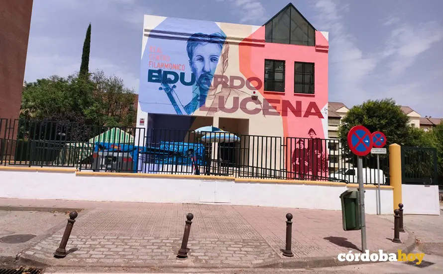 Mural en homenaje a Eduardo Lucena en la Casa de la M&uacute;sica