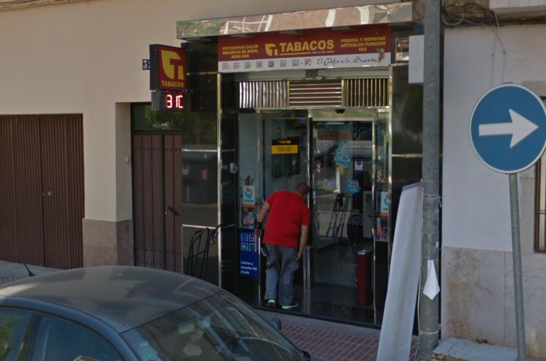 Despacho de Loter&iacute;a donde ha sido validado el boleto ganador