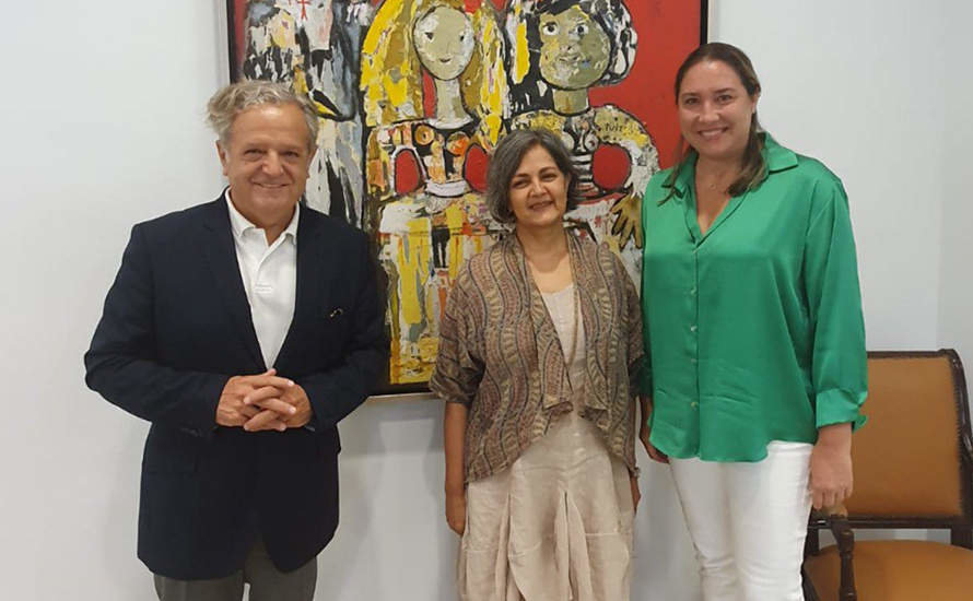 Salvador Fuentes, Jyoti Hosagraha y María Luisa Gómez Calero