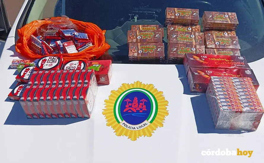 Petardos intervenidos por la Polic&iacute;a Local de C&oacute;rdoba