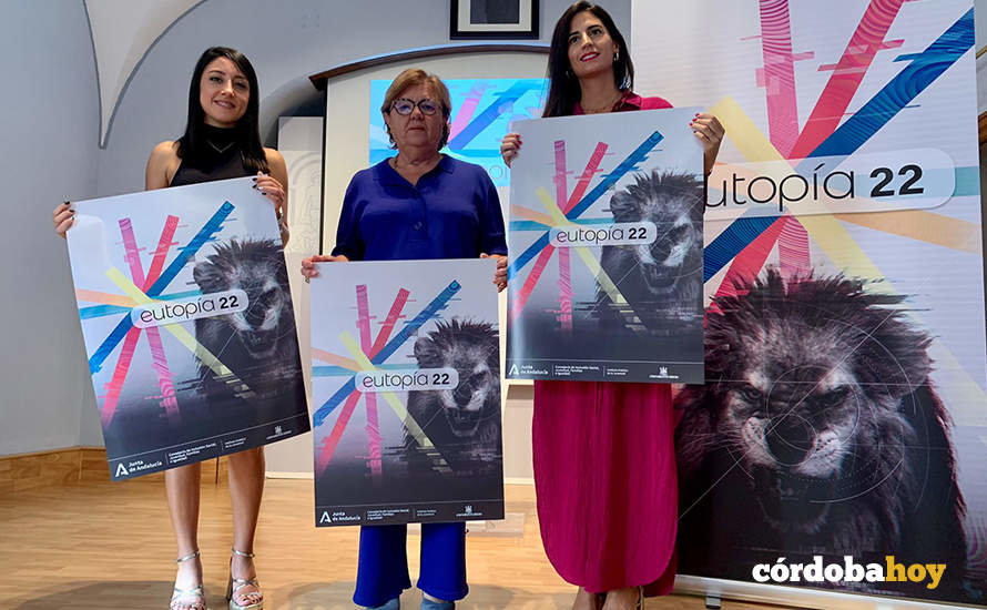 Presentación de Eutopía 2022 con Cintia Bustos, Lola Sánchez y Carmen Arcos