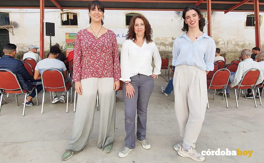 Lara L&oacute;pez, Elena Rom&aacute;n y Mar&iacute;a de los &Aacute;ngeles Moreno